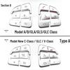 Dekorative Aufkleber für Lenkradtasten von Mercedes C-Klasse & GLC/GLE/GLS/GLA/CLA.