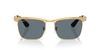 Sunglasses 0RB3875 WAYFARER DELUXE SANDBLASTED LEGEND GOLD DARK BLUE POLAR 92763R56 Polarized [Ray-Ban]