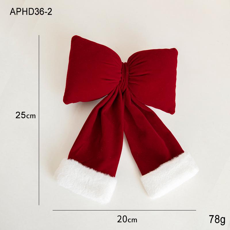 Velvet Red Bow Ornaments for Christmas, Weddings, Chinese New Year, and Grand Openings.
