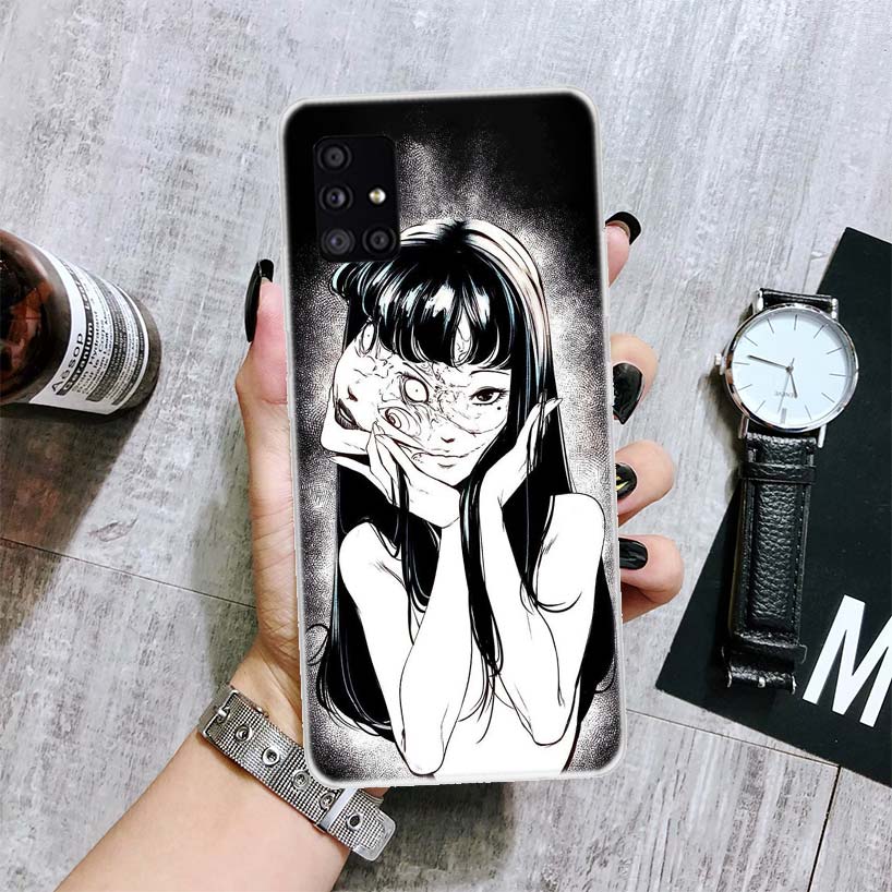 

Футболки с изображением комиксов ужасов Junji Ito Tomie, чехол для телефона Samsung Galaxy A12 A22 A32 A42 A52 A72 A51 A71 5G A41 A31 A21 A02S M12 M21 M31 Samsung A12 5G