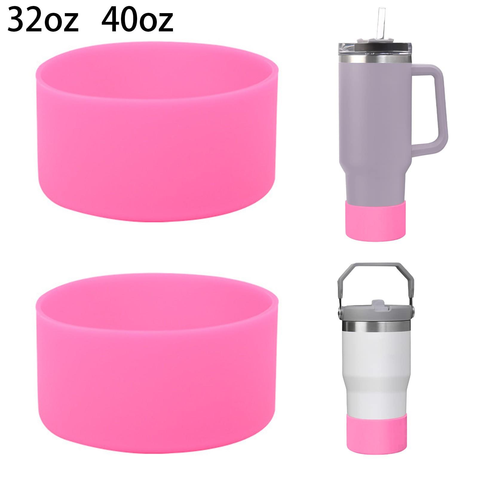 

2 Pieces Of 7.5cm Silicone Solid Color All-match Fashion Environmental Space Cup Bottom One Size