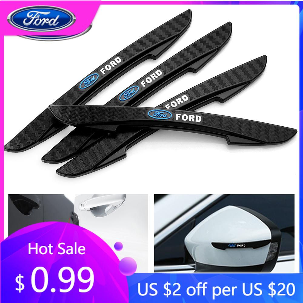 Car Sticker Ford 4PCS Car Styling Anti-collision Door Edge Protective Bumper Sticker For Ford Fiesta Mondeo Fusion Explorer Esca