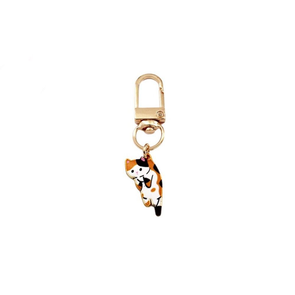 Korean Style Kitten Charm Zinc Zinc Alloy Keychains Animal  Little Fresh   Birthday Gift