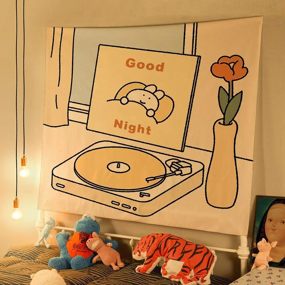 Cute Room Decoration Wall Hanging Home Wall Decoration Tapestry Office Living Room Tapestry