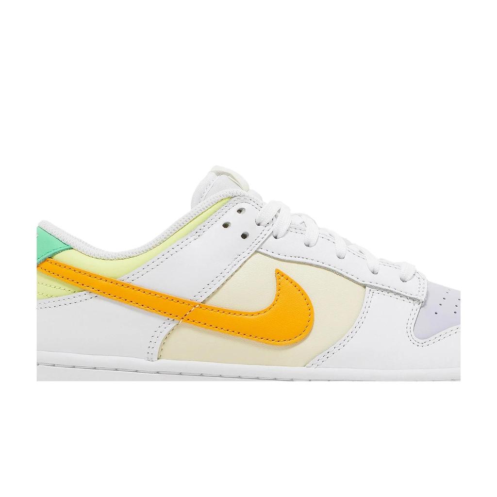 Nike Womens Dunk Low 'Sundial' (women's sizes) White / Light Lemon Twist / Sundial Skate Shoes FJ4742 100