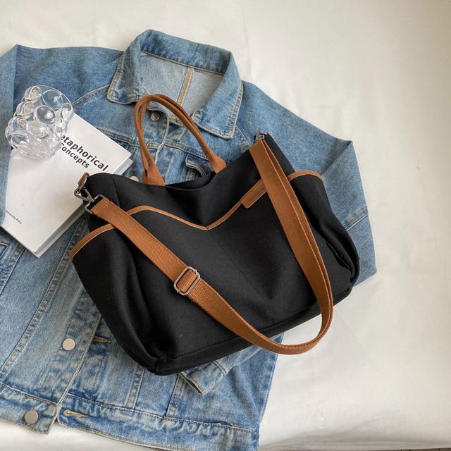 Ladies Handbag Soft Cloth Handbags for Women New Casual Shoulder Side Bag Large Shopper Shopping Crossbody Zipper Bags