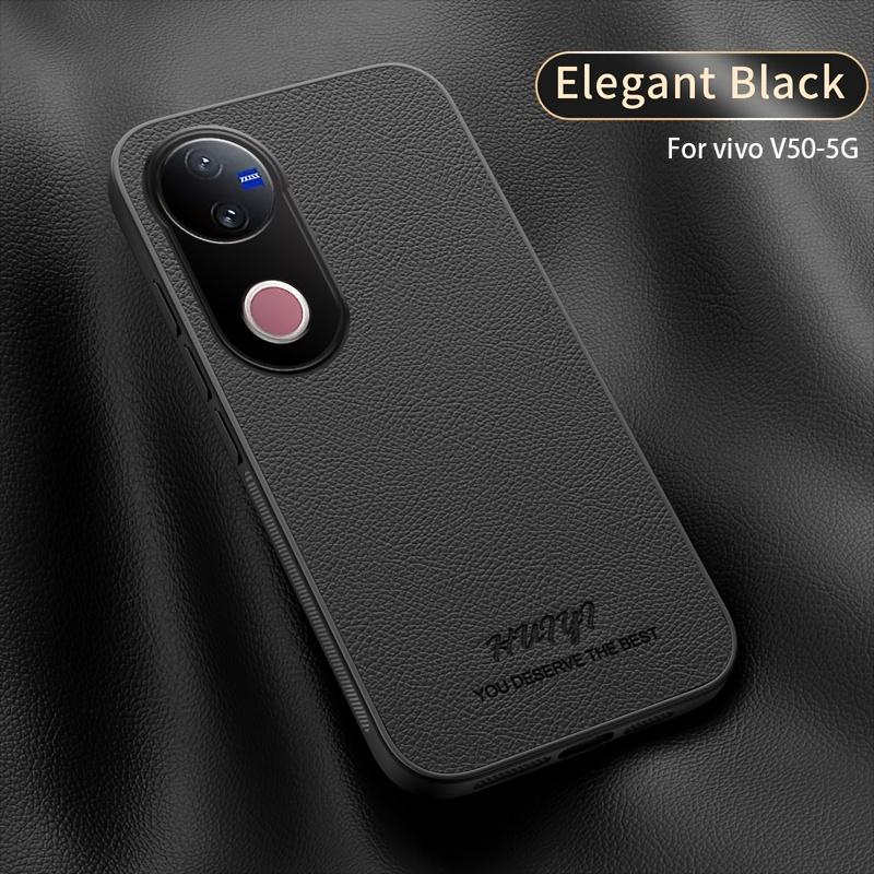 For VIVO V50 V40 LITE Case Luxury Leather Matte Business Style Case For VIVO V50 V40 Pro Shockproof Bumper Funda