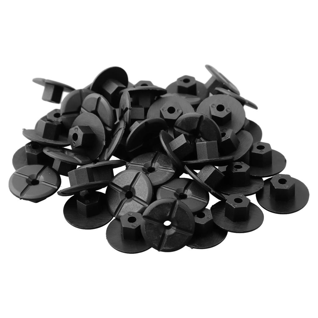 50pcs Car Unthreaded Plastic Nuts Clips A2019900050 4mmHole Without Threaded ForMercedes ForBMW W201 W124 190DCar NutFender Snap