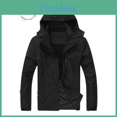 Premium Quality Thin Outdoor Men's Large Size Hooded Windproof Waterproof Jacket