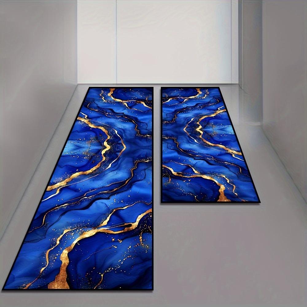 1Pcs Anti Fatigue Kitchen Rugs, Marble Print Waterproof Non-Slip Thick Cushioned Kitchen Mat Heavy Duty Comfort Standing Mat for Kitchen