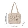 Korean Drawstring Tote Bag Large Capacity Work Handbag Trendy Wrinkled Shoulder Bag  Daily