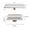 Stainless Steel Water Fountain Pool Waterfall Fount Pool Bathtub Waterfall Tub Spout Waterfall Water Outlet Nozzle