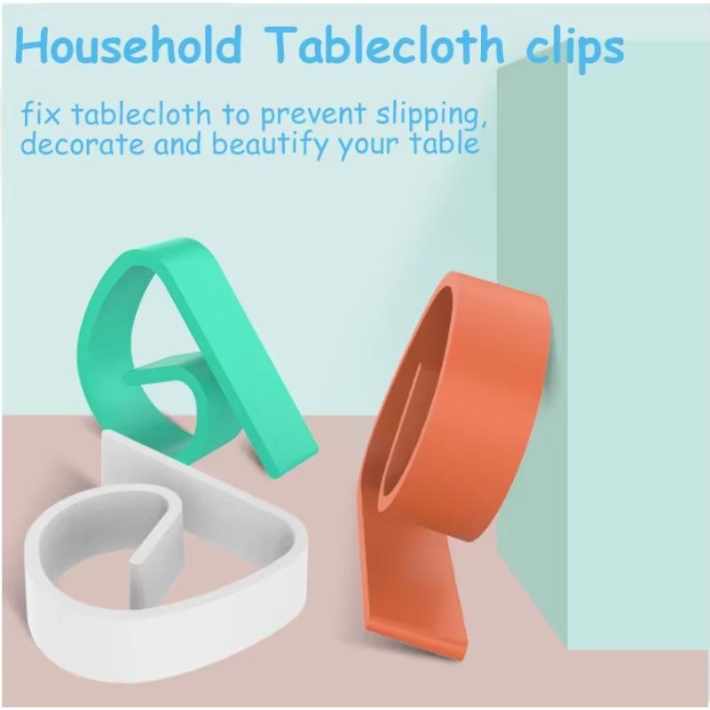 2025 New 8Pcs/set Fashion Decorative Small Reused Plastic Table Cover Cloth Clamps The Picnic Tablecloth Clips