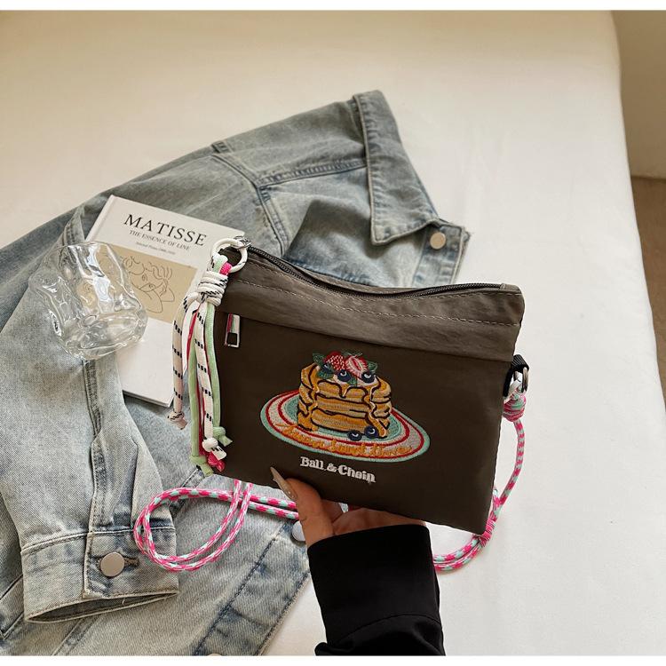 

Премиальная холщовая сумка женская лето 2025 новая универсальная сумка-мессенджер повседневная сумка-ведро