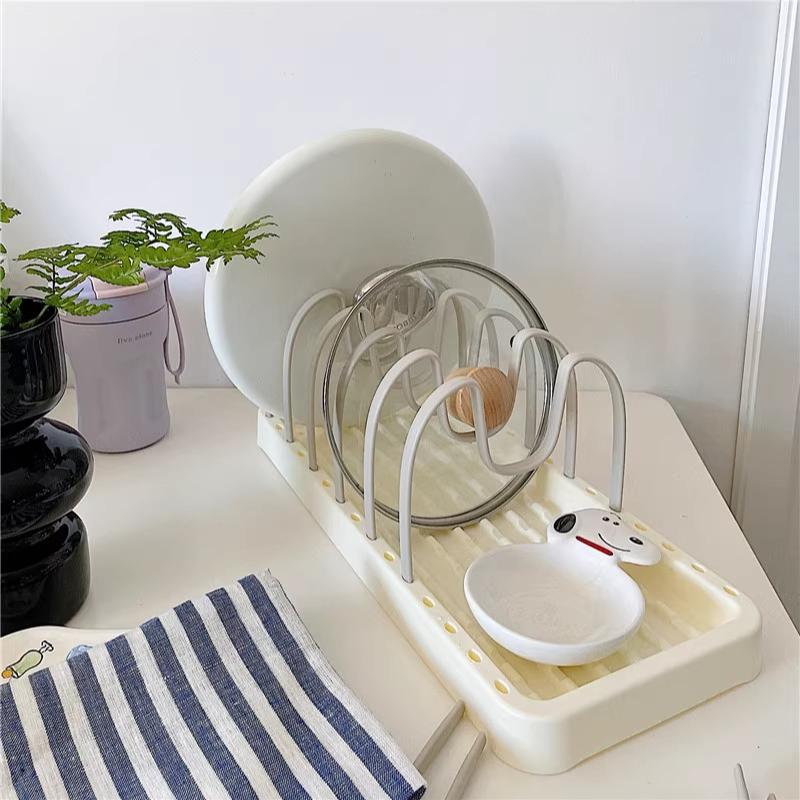 Household Detachable Bowl Rack Multifunctional Bowl and Dish Plate Cutlery Storage Shelf Kitchen Pot Storage Rack Pot Lid Racks