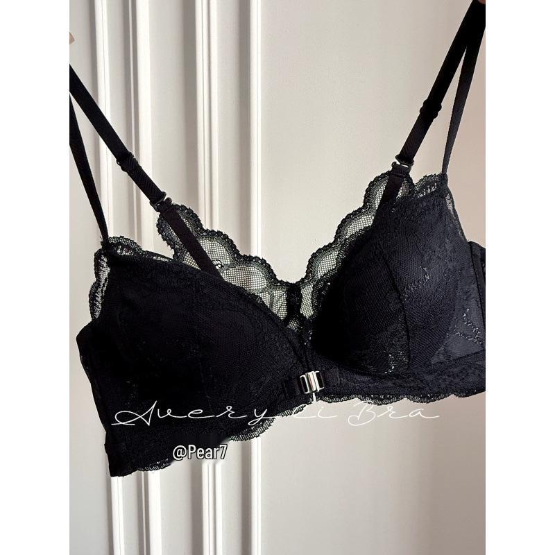 Wąska Aleja Francuska Koronka Przednie Zapięcie Push-Up Biustonosz dla Małych Biustów - Podkreśla, Unosi i Wspiera z Seksownym Designem Pleców.