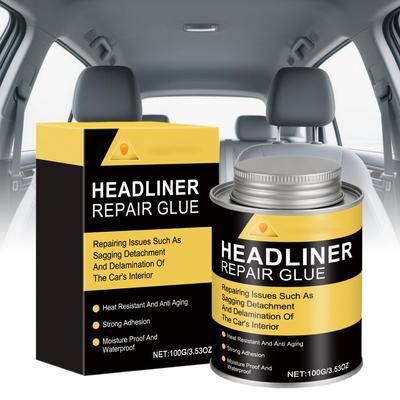 Automotive Headliner Adhesive Glue High Temperature Resistant Glue For Fabric Foam Fast Drying Strong Bond Car Interiors Glue