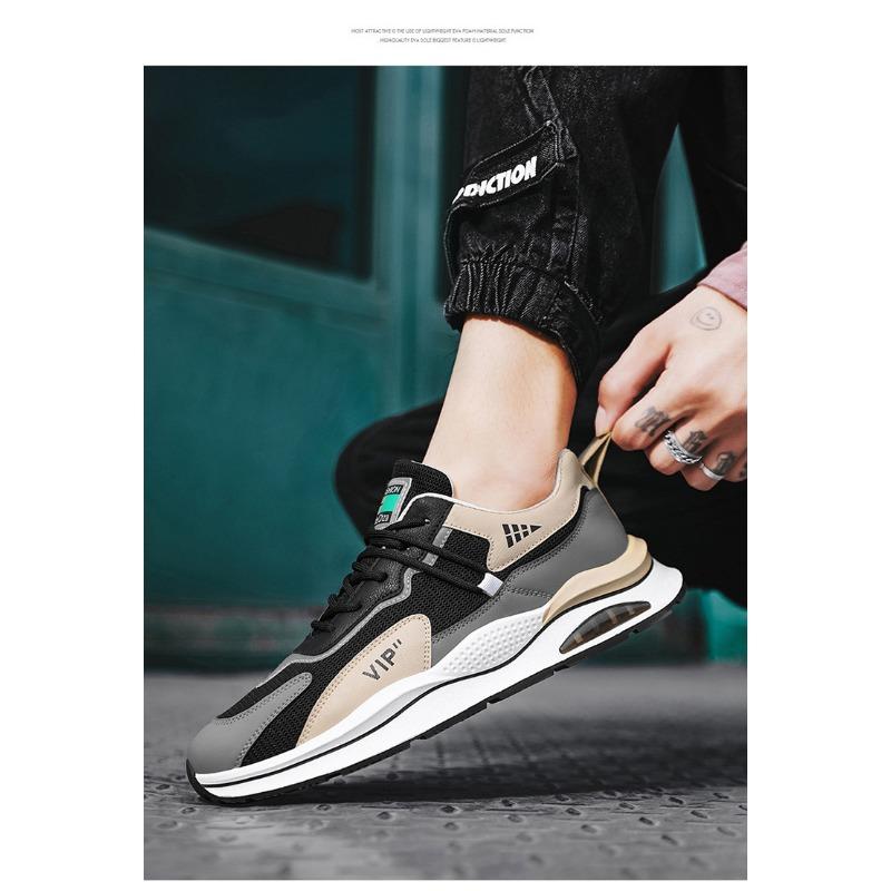 Men's Winter Breathable Mesh Casual Running Sports Shoes, Height-Increasing Popular Dad Trendy Footwear.