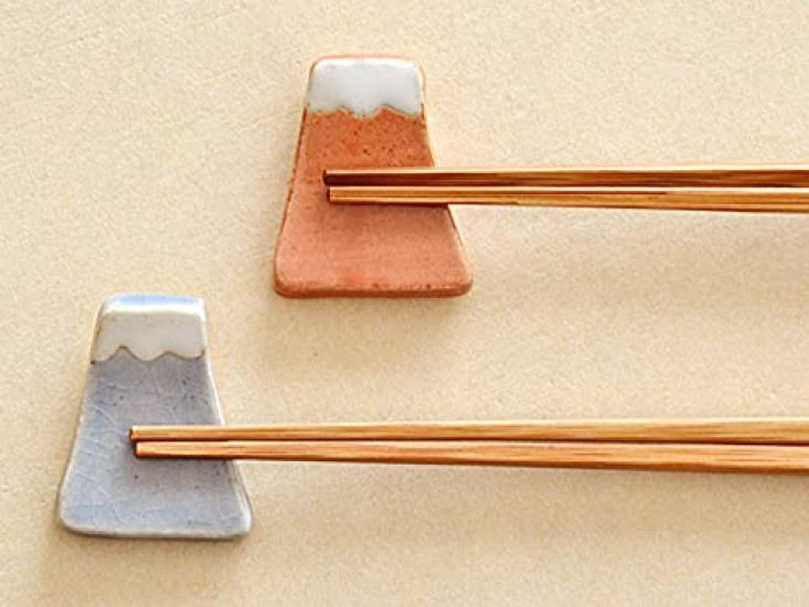 Tableware East Handcrafted Mount Fuji Chopstick Set of Cutlery Rests Rests, 4, Rests/Spoon (Blue)