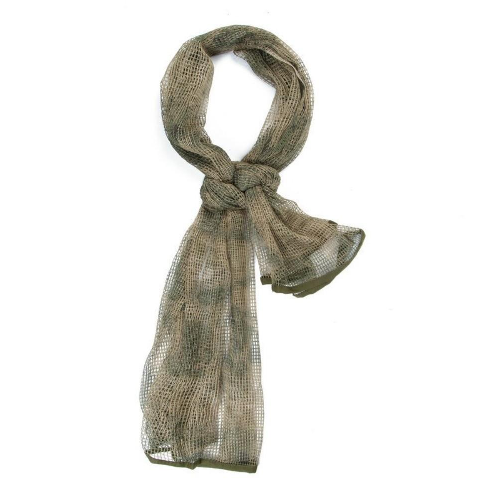 Camouflage Head Wrap Breathable Netting Neck Scarf Durable Mesh Scarf  Outdoor Sports