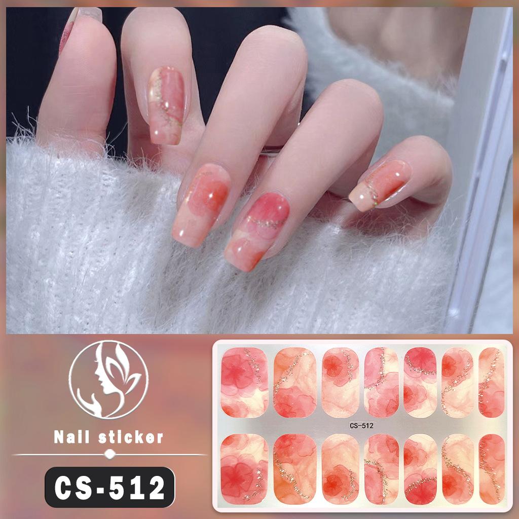 New Series of Waterproof Nail Stickers Made From Soak-free Gel Polish, Full Coverage, Solid Colour, with Iridescent Effect, Nail Paper, Nail Patch