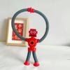 Tub elastic Robot Jucărie Puzzle Noutate Decompresie Creativ Desene Animat Ventuză Arcuri Telescopic Robot Jucării Cadouri pentru copii