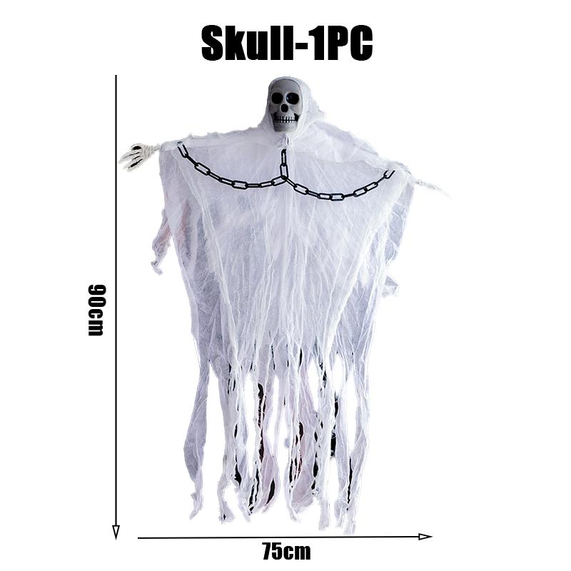 Halloween Hanging Ghost Skeletons Outdoor Decor Glow in the Dark Haunted House Props Scary Party Yard Decoration Supplies