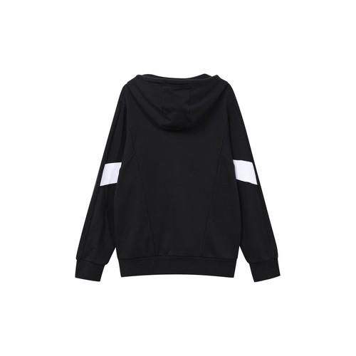 adidas Men's Black Sports Training Knit Hoodie Jacket with Logo