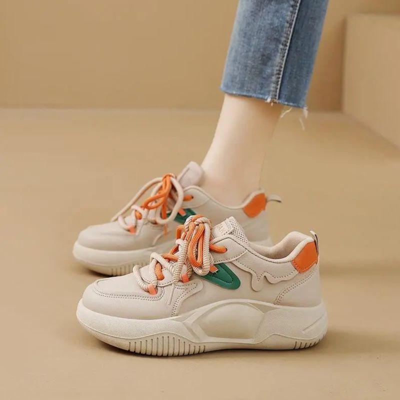 

Popular dad shoes women 2025 spring and autumn new little white shoes versatile women s shoes soft sole non-slip waterproof summer sports shoes 40 хаки