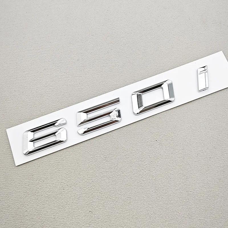 3D Gloss Black Chrome 630i 640i 650i Rear Trunk Emblem Letter Badge Sticker For BMW 6 Series E63 F06 F12 Car Styling Accessories Ab2