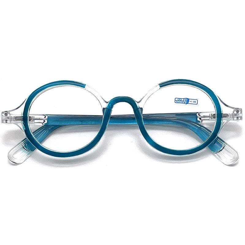 

Ретро-очки для чтения в маленькой оправе, круглые очки для женщин и мужчин, модные, стильные, пресбиопические очки для мужчин +1,0 до +3,5 +350 синий