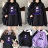 Kawaii Kuromi Hoodie With Grunge Gothic Punk Cartoon Print For Harajuku Fashion
