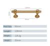 American PVD Zinc Alloy Furniture Handles Dresser Drawer Knobs Kitchen Cabinet Pulls