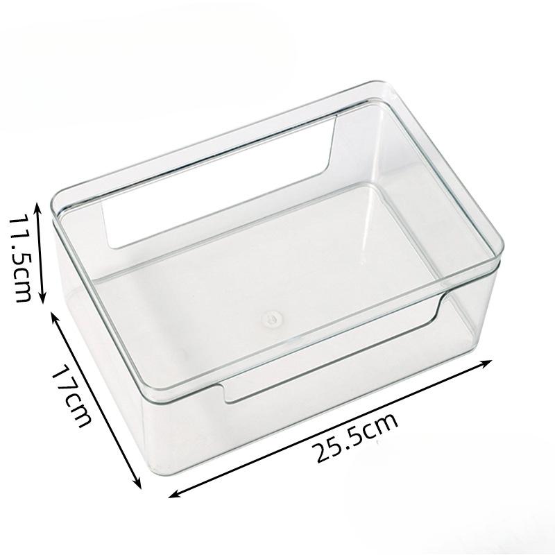Desktop Storage Box Transparent Dust-proof Covered Organization Box Office Desk, Stationery Desk Small Sundries Box