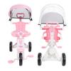 Baby Tricycle with   Parents Push Handle Music Light Folding Canopy Toddler Kids Trike for 18 Month to 5 Years Boys Girls
