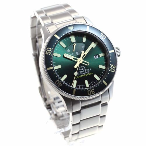 

Orient Star RK-AU0307E Men s Automatic Watch, 200m Diver, with Silicone Strap, 200m Water Resistance (Air Diving), Green