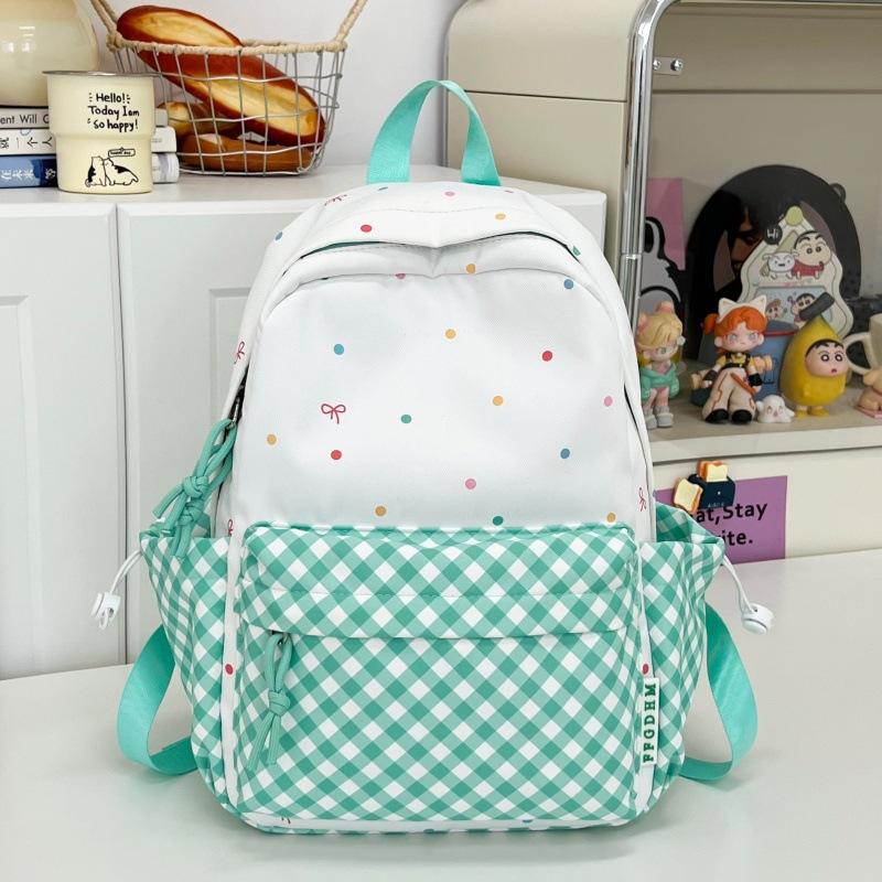 Schoolbag new polka dot personalized backpack cute simple high value girl feeling schoolbag fresh junior high school student backpack