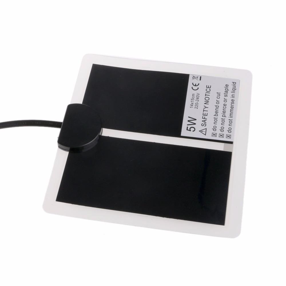 5/7/14/20W 220-240V EU Plug Adjustable Temperature Pet Heating Mat Tortoise Amphibians Warmer Bed Mat Reptiles Supplies