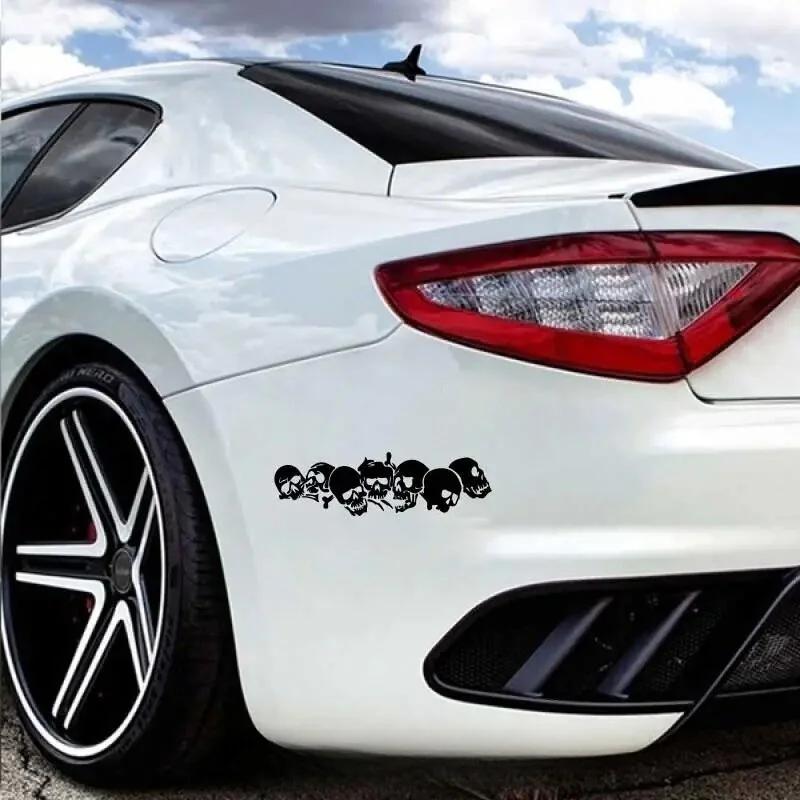 Skull Skeleton Vinyl Car Stickers/ Motorcycles - Waterproof  Durable Decals,  Body / Door /Helmet  Handle Decoration