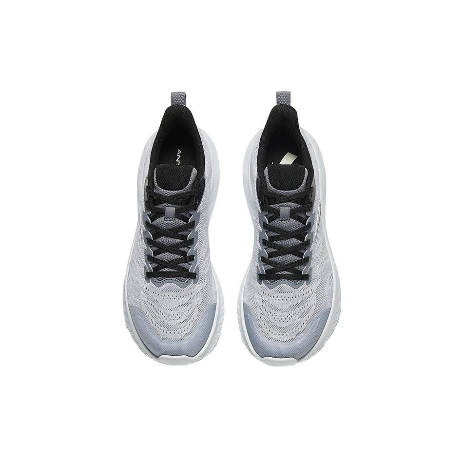 Anta Light Cloud Fabric Slip Resistant Abrasion Resistant Low top Running Shoes Men's Gray 112345530-1