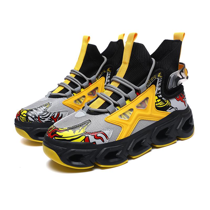 Four Season Men's Sports Shoes Trendy Casual Shoes Tennis Shoes Niche Design Versatile Training Shoe Running Plus Size Soft Sole