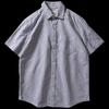 Striped Short-Sleeved Shirt Men's Summer Cotton Oxford Top Simple Japanese Style Artistic Retro Loose Casual Shirt