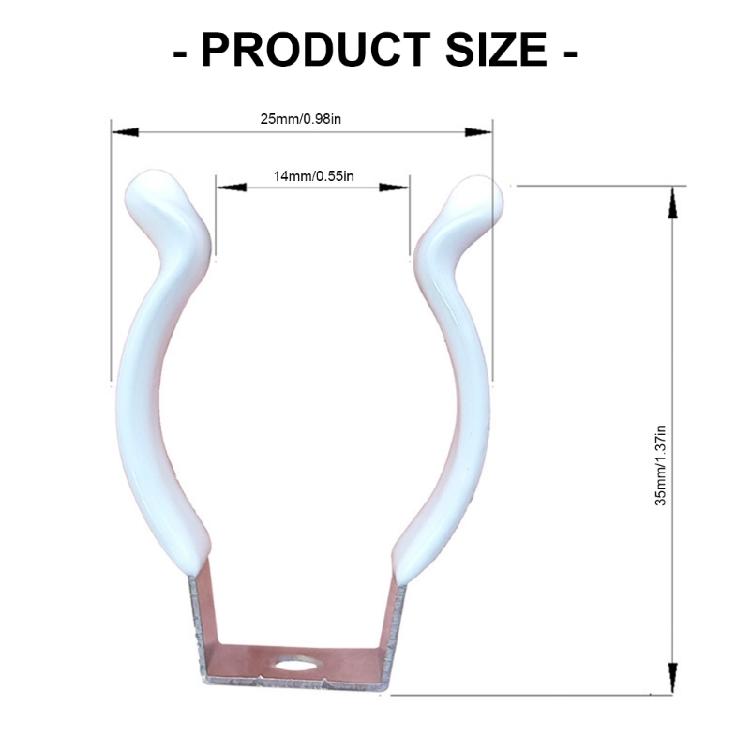 10pack Multipacks T8 Lighting Clip Vibration Resistant Holders for Fluorescent LED Tube Secure Fastening
