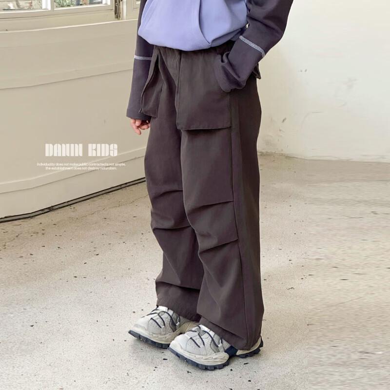 Girls  Teen Casual Straight-Leg Cargo Parachute Pants 120