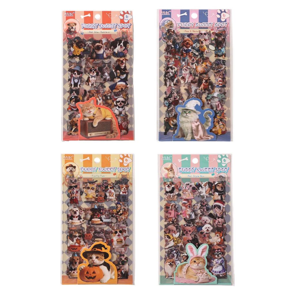 Yuezhen Wenchuang Soft Sweet Cute Journal Stickers Collection - PET Material