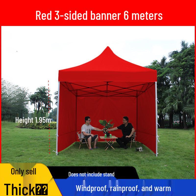 Transparent Tent Side Panel: Windproof & Waterproof Outdoor Canopy Enclosure with Thick Fabric and Durable Edging