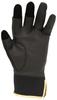 SUNLINE Specialist Windproof LL Black x Lion Gloves, 3-Finger Cut, Size, Gold, SUG-239