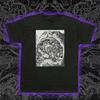 Flaming Hellmouth T-Shirt Mens Womens Tees Top Gothic Horror Graphic Tee Dark Fire Skull Edgy Design