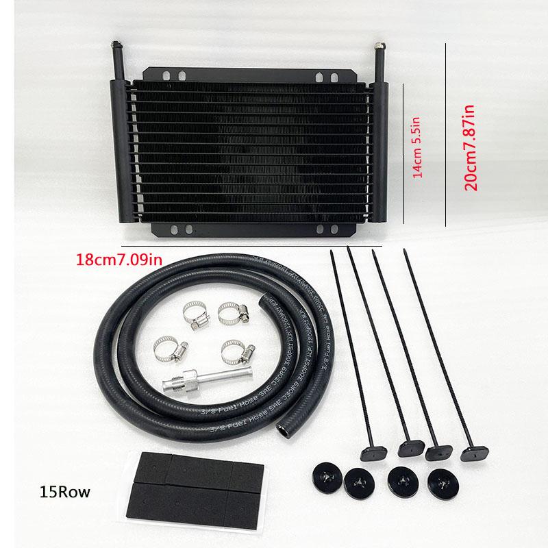 Oil Cooler Aluminum Transmission Oil Cooler 12Row 15Row 17Row Automatic Stacked Plate Oil Cooler Radiator