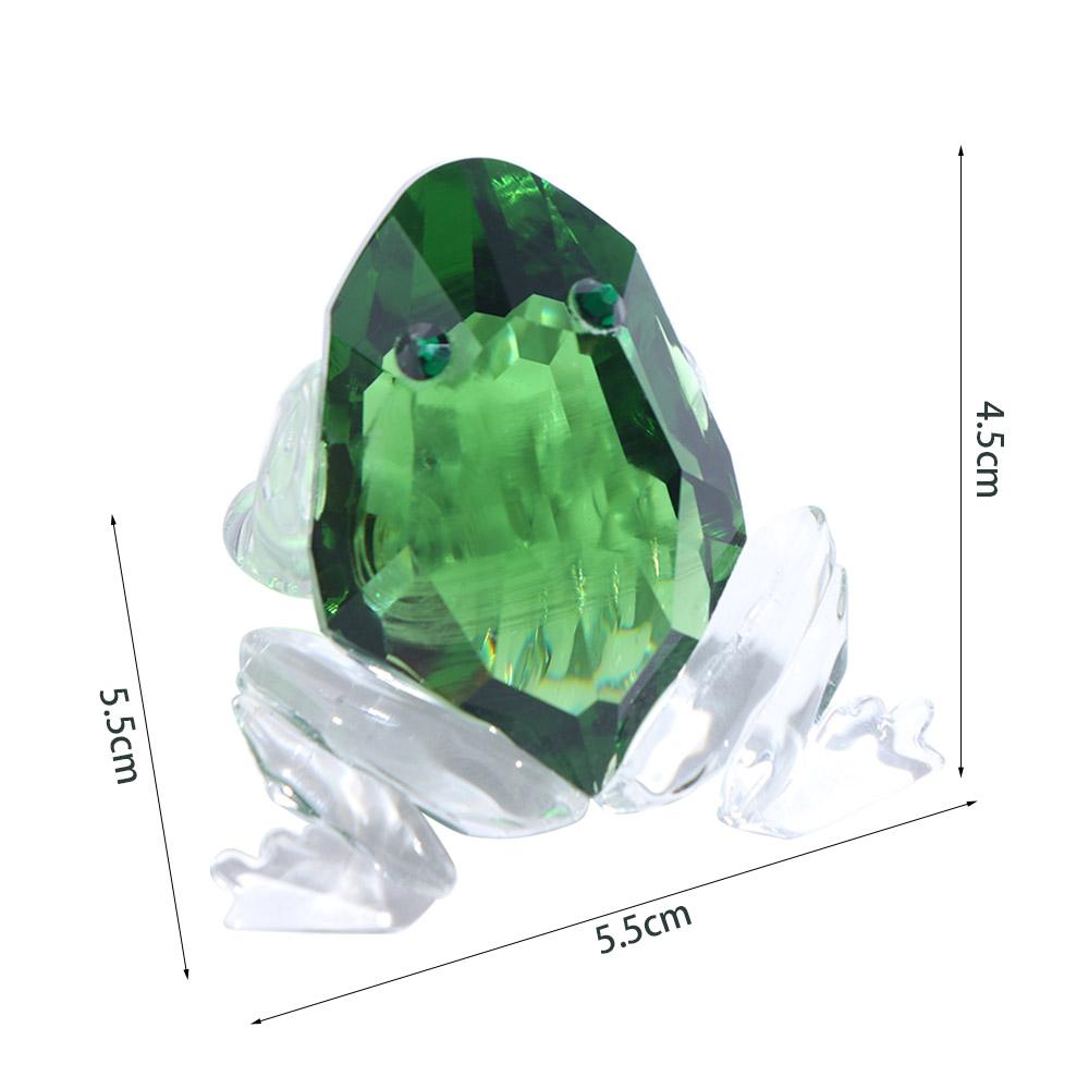 Handicraft Crystal Frog Figurines Transparent Simulation Animal Decoration  Birthday Gift